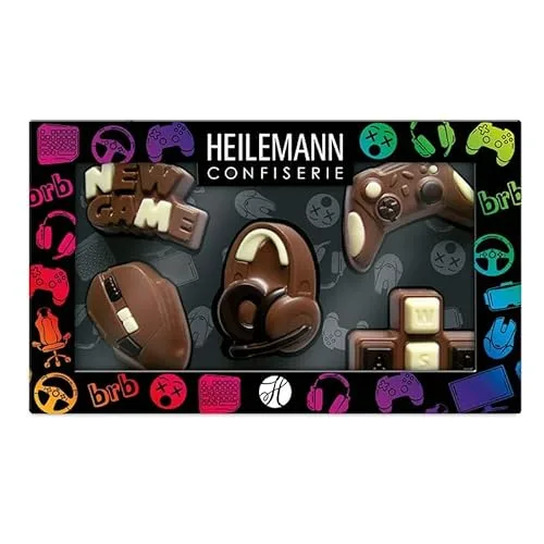 Heilemann Schoko Geschenkverpackung "Gaming" Edelvollmilch 100g