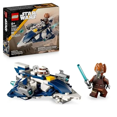 LEGO Star Wars 75400 Plo Koons Jedi Starfighter Microfighter Bauspielzeug mit 2 Shootern - inklusive Mini-Figur mit Lichtschwert - Geschenk für Jungen ab 6 Jahren und Fans von The Clone Wars